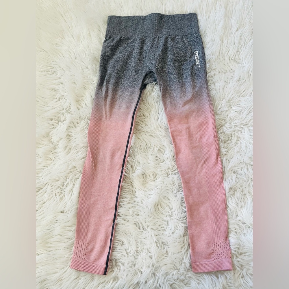 Gymshark leggings, medium, perfect condition, grey and light pink